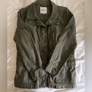 Madewell Utility Jacket in Olive Green